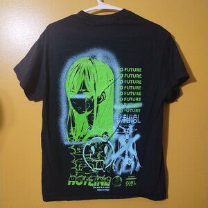 Vitriol Short Sleeve Graphic Cotton T Shirt M Streetwear Goth Y2K Dark Edgy